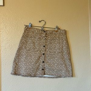 Kimchi Blue Button Down Mini Skirt